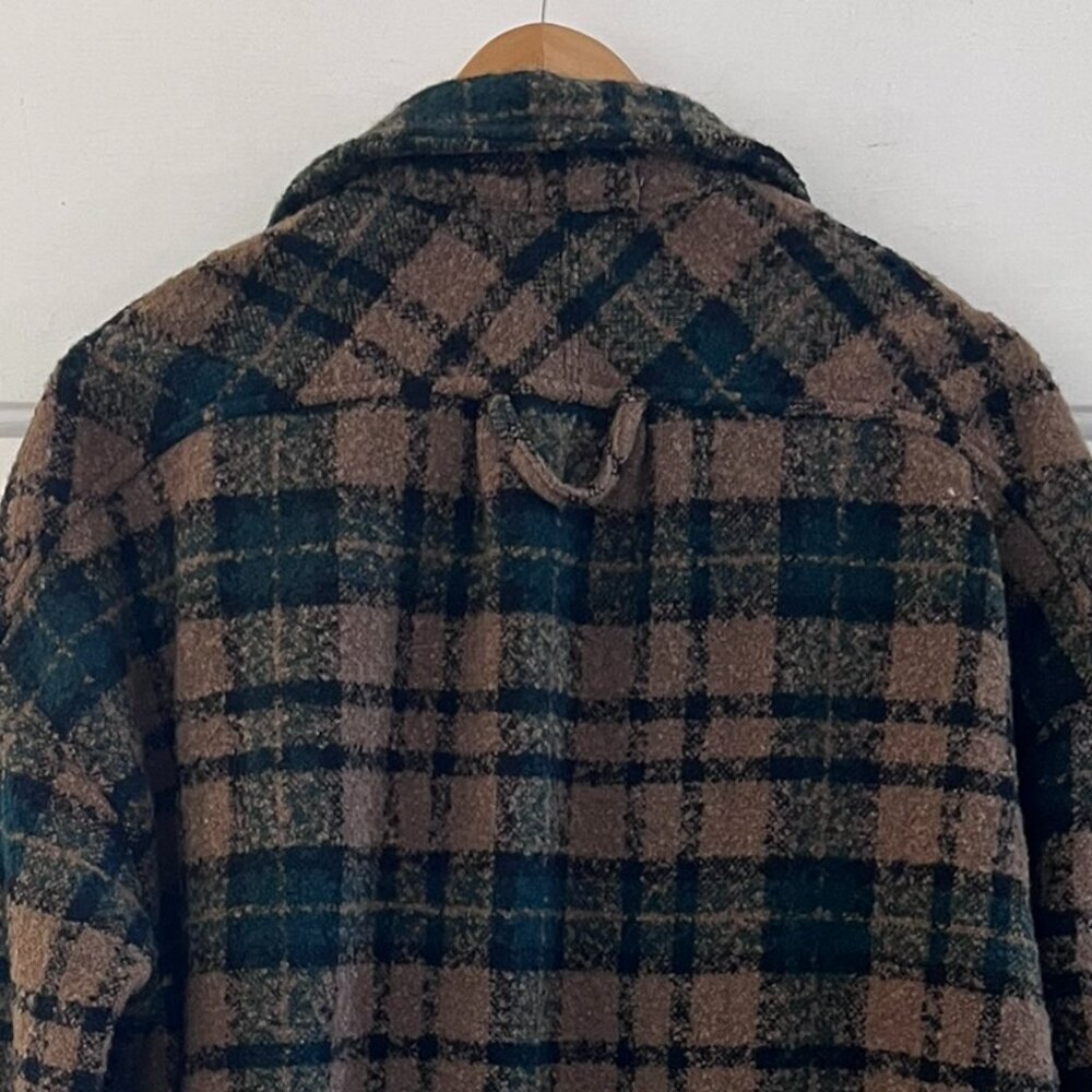 MNML Men's Over-Sized Warm Loose Woven Flannel Plaid Shirt/Shacket Sz Med - Picture 6 of 8